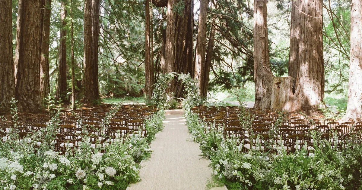 Twenty Mile House ceremony setting
